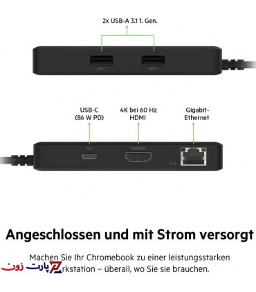 هاب پنج پورت USB-C بلکین مدل INC008btBK
